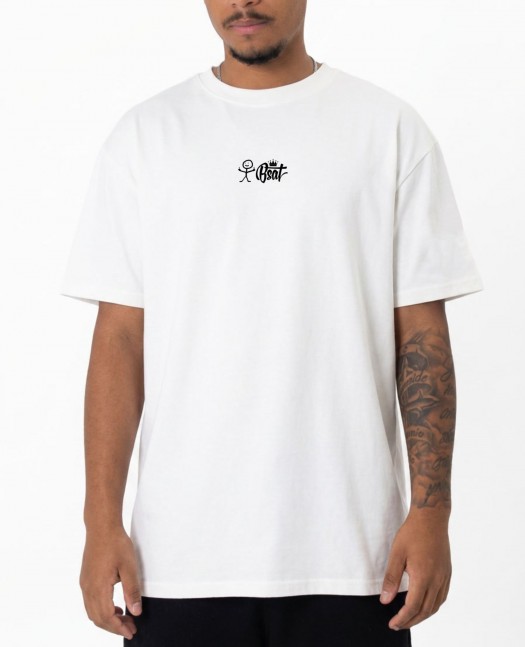 BSAT Stickman Logo T-Shirt White