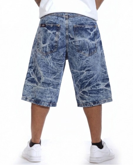 BSAT Bronx Baggy Jorts Kendrick Marble Washed Ocean Denim Shorts