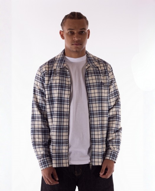 BSAT Blue Zip Shirt Outfit