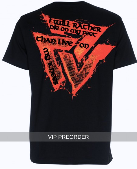 Nordic Worlds Valknut “Die On My Feet” T-Shirt Black