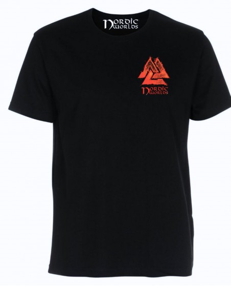 Nordic Worlds Valknut “Die On My Feet” T-Shirt Black