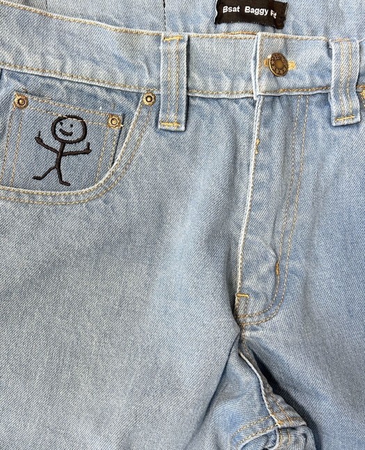 BSAT Stickman Baggy Jorts The Fingers...