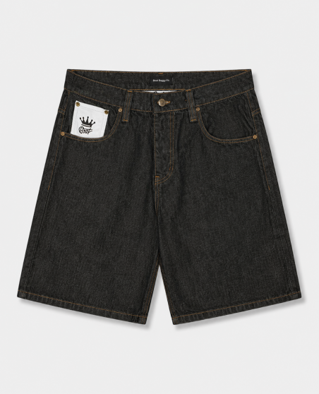BSAT 4 Pocket Blazed Up Baggy Jorts Black n White