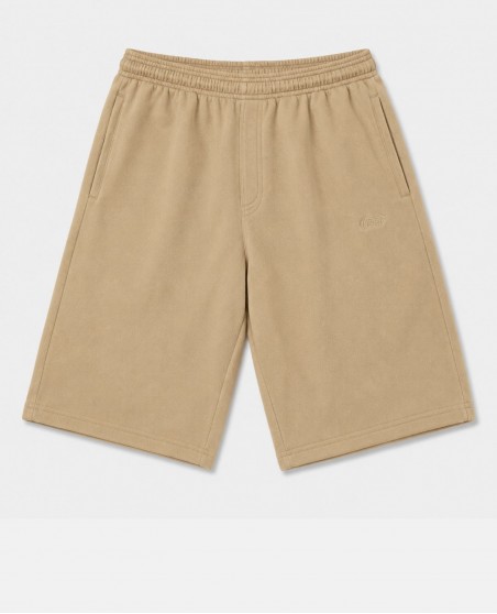 BSAT Bronx Zipped Baggy Sweatshorts Ultra Soft Beige Coffee