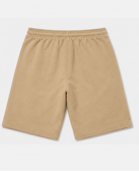BSAT Bronx Zipped Baggy Sweatshorts Ultra Soft Beige Coffee