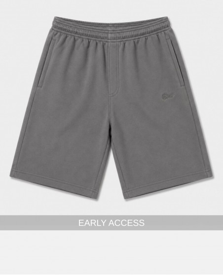 BSAT Bronx Zipped Baggy Sweatshorts Ultra Soft Steel Grey