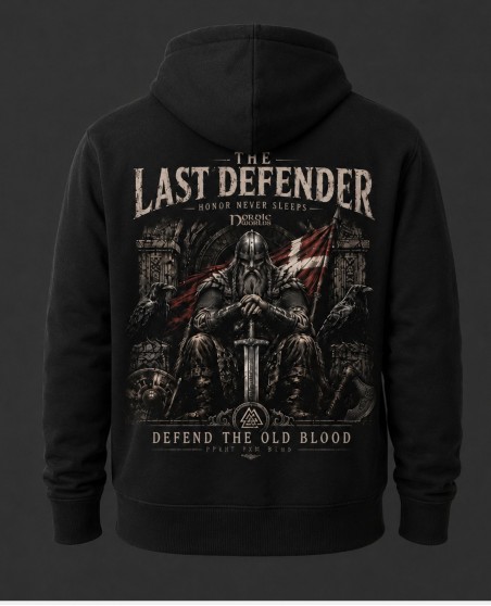 Nordic Worlds The Last Defender Zip Hoodie Black