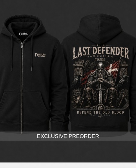Nordic Worlds The Last Defender Zip Hoodie Black