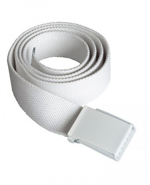 Solid Color Belt Polyester White