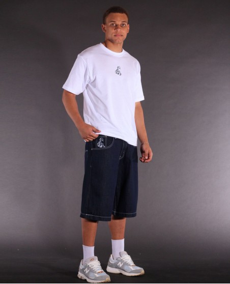 Stickman Skater Tee Baggy White by BSAT
