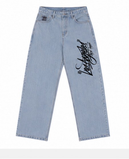 BSAT Westside Los Angeles Baggy Jeans Light Blue