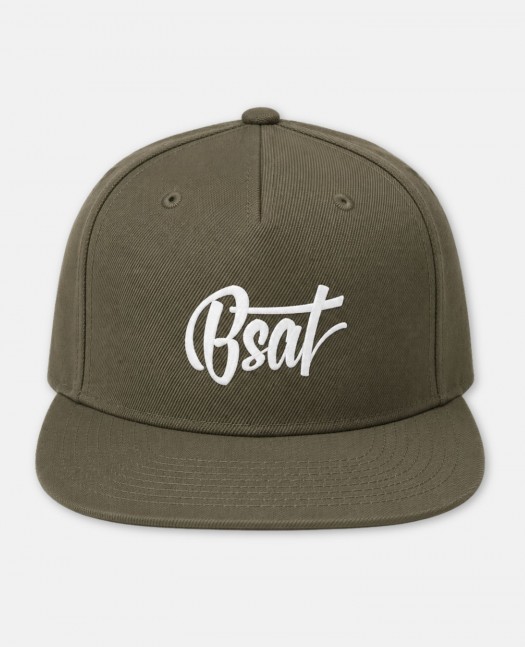 BSAT Logo Flat Brim Snapback Cap...