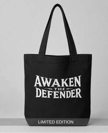 Nordic Worlds Awaken the Defender Heavy Canvas Tote Bag Limited Edition