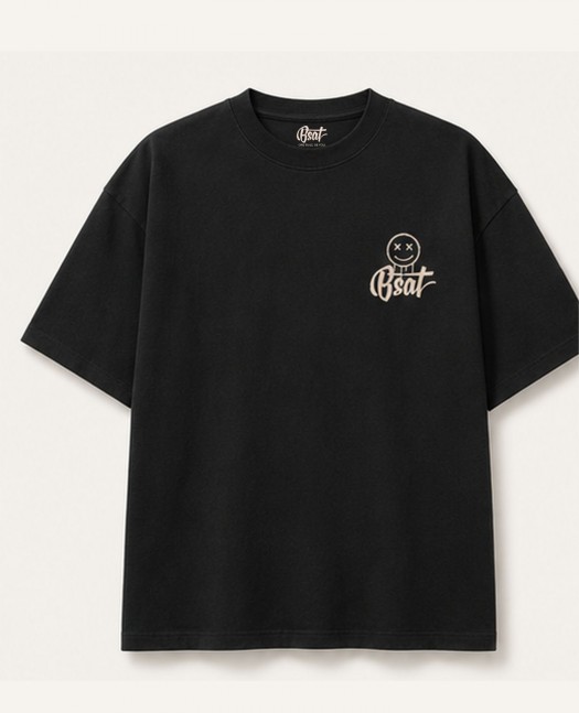 BSAT Still Smiling Box Fit T-Shirt -...