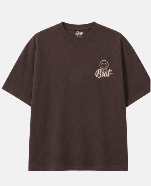 BSAT Still Smiling Box Fit T-Shirt -...