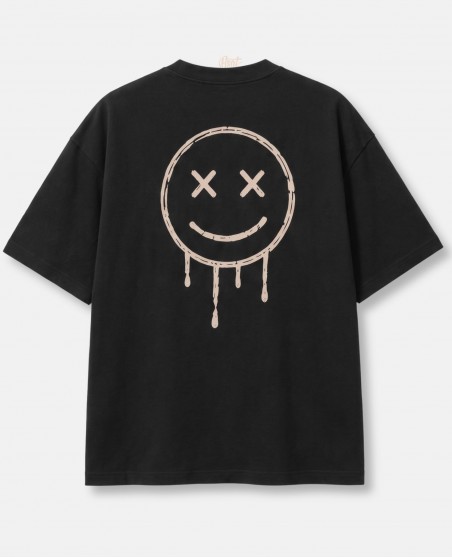 BSAT Still Smiling Box Fit T-Shirt - Black