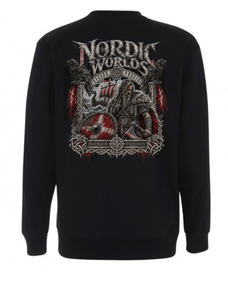 Nordic Worlds The Danish Viking Crewneck Sweatshirt Black