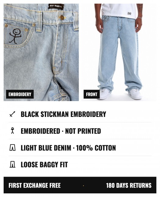 BSAT Stickman Baggy Jeans The Fingers...