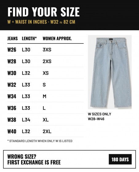 BSAT Stickman Baggy Jeans The Fingers Light Blue