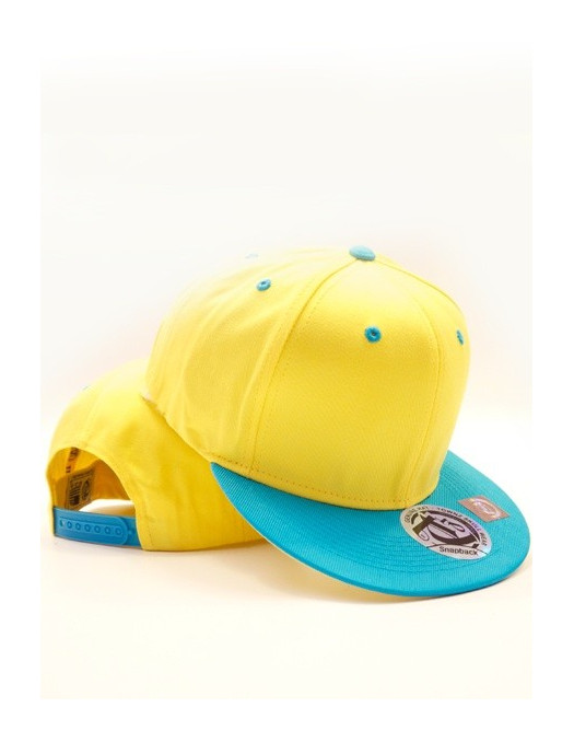 Townz Snapback Cap yellow/ aqua 