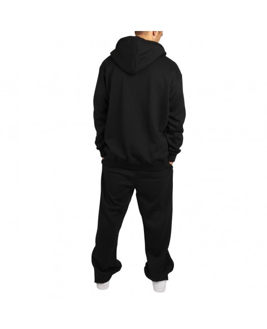 Townz Zip Musta Plain Huppari