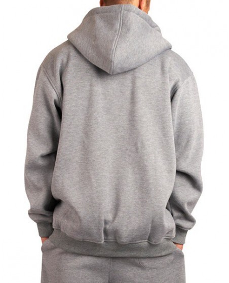 Townz Zip Harmaa Plain Huppari