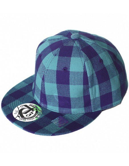 Townz Keps Checked Lila/Turkos