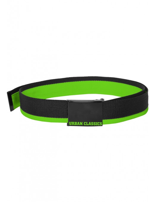 Urban Classics 2-tone Belt Black lime...