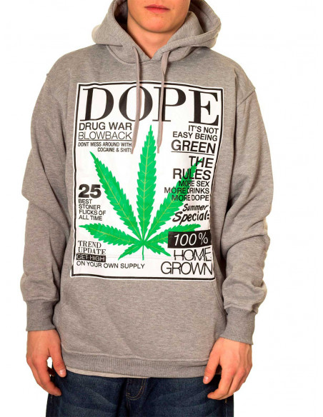 Townz Home Grown n Dope Grey Hoodie