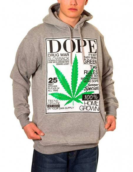 Townz Home Grown n Dope Grey Hoodie
