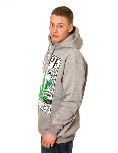 Townz Home Grown n Dope Grey Hoodie