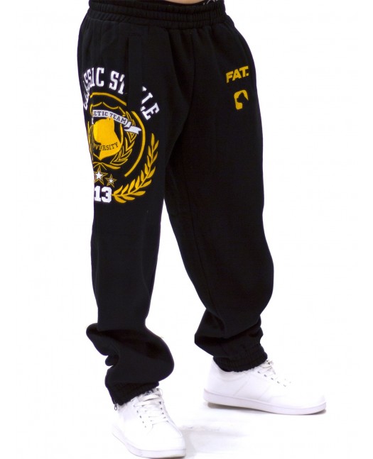 FAT313 Classic Emblem Sweatpants black