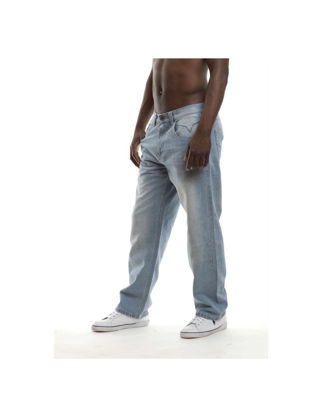 Royal Blue Baggy Jeans Harlem Light Blue