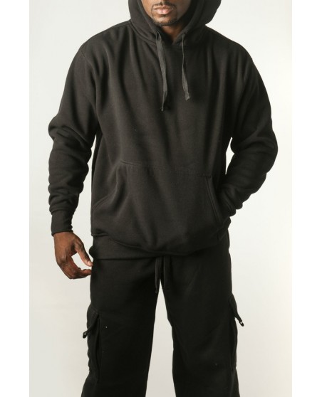 Royal Blue Blanc Hoodie pullover Black