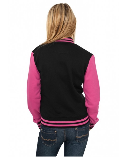 Ladies 2-tone College Sweatjacket...