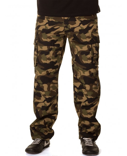 Pelle Pelle Cargo Pants Wood Camo