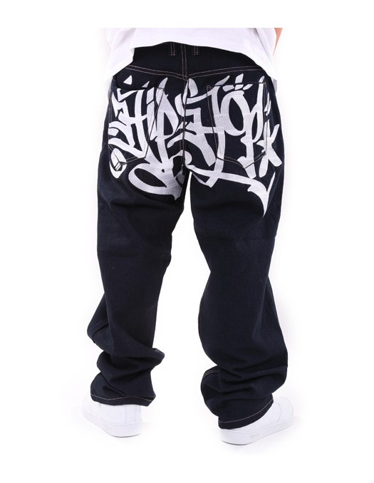 Townz Baggy Hip Hop Jeans Marinblå