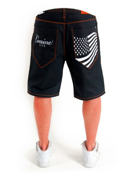 Cocaine Life Stars & Stripes Hunter Shorts Raw