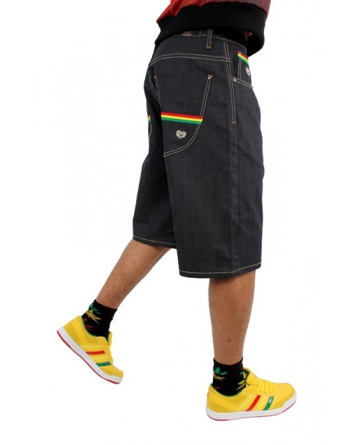 Phat Farm shorts Rasta Stripes Baggy...