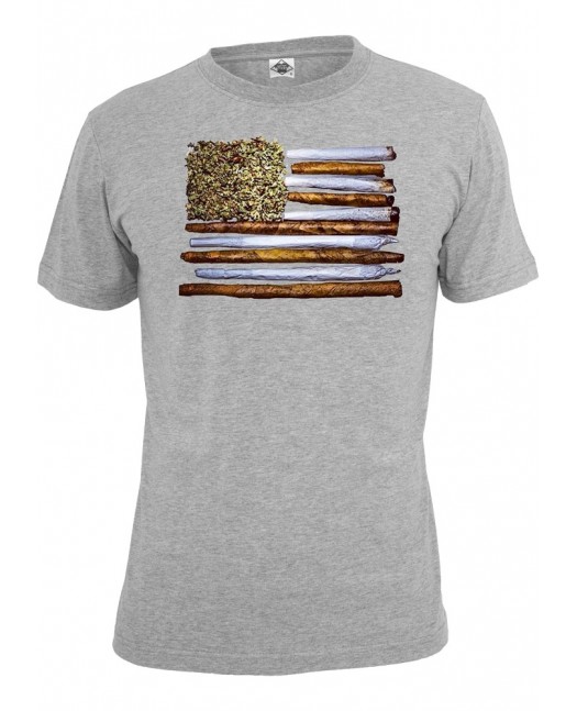 States Of Weed T-skjorte grå