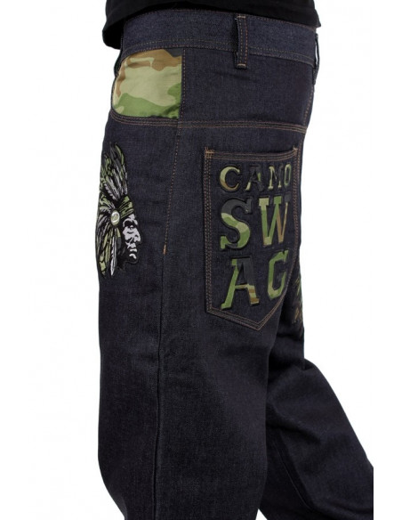Dirty Money Jeans Camo Swag Chief Raw