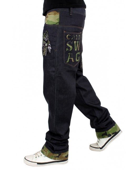 Dirty Money Jeans Camo Swag Chief Raw