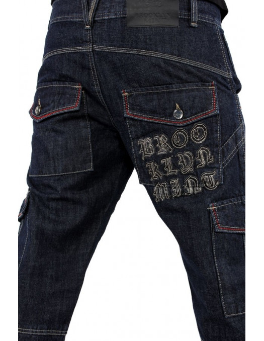 Brooklyn Mint Grip Cargo Denim Jeans