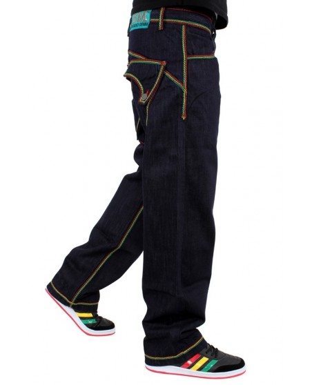 Brooklyn Mint Rasta Super Thick Stitch Jeans