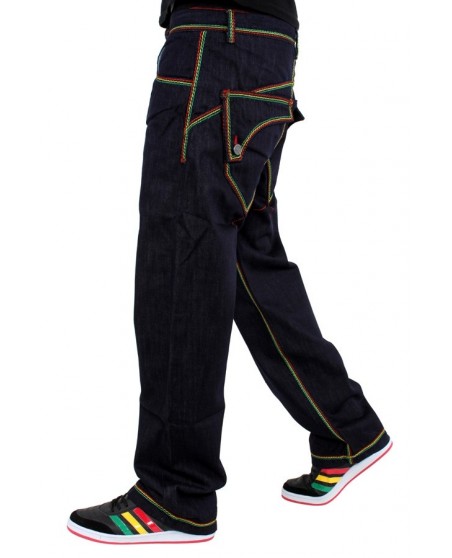 Brooklyn Mint Rasta Super Thick Stitch Jeans