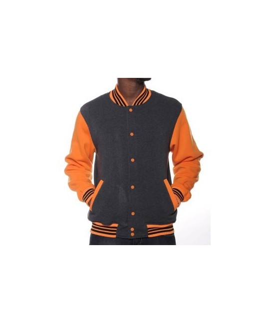 Raw Blue Baseball Varsity Jacket Oranssi