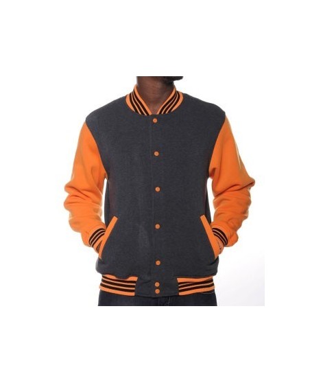 Raw Blue Baseball Varsity Jacket Oranssi