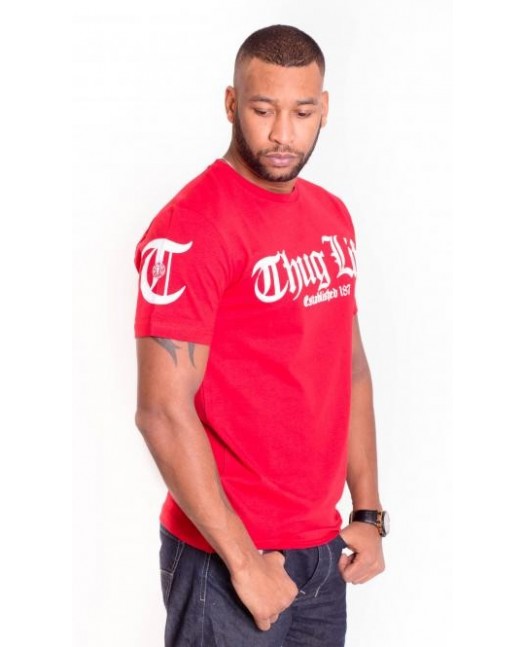 Thug Life T-Shirt Est 187 Red