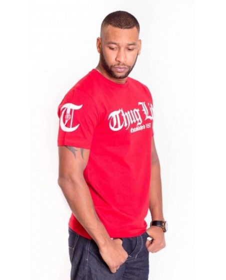 Thug Life T-Shirt Est 187 Red
