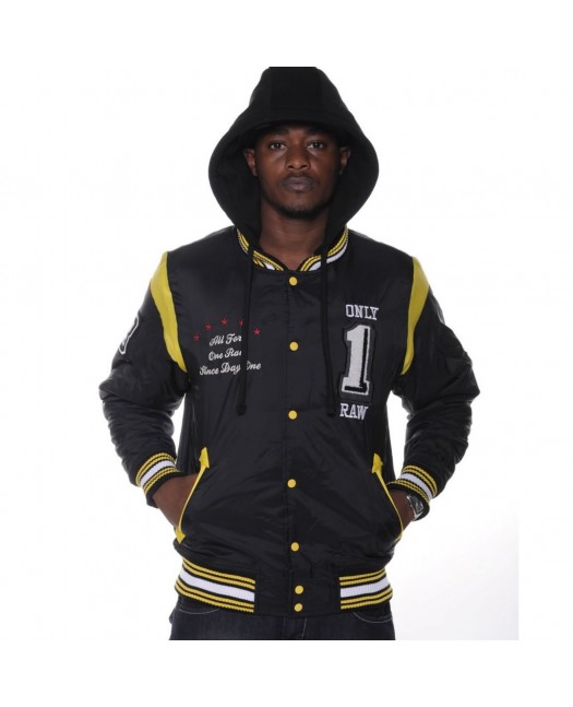 blue yellow varsity jacket